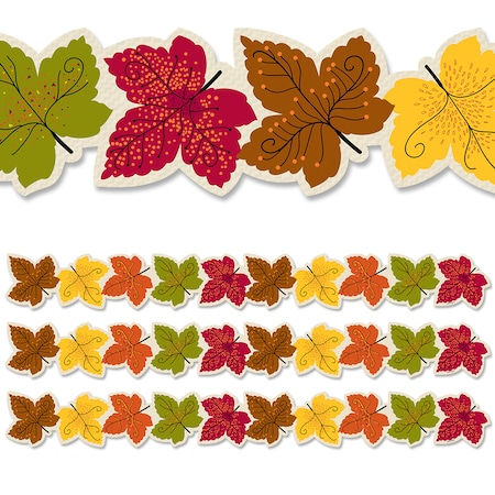 Creative Teaching Press Maple Leaves EZ Border, Classroom Border Trim, PK72 10472